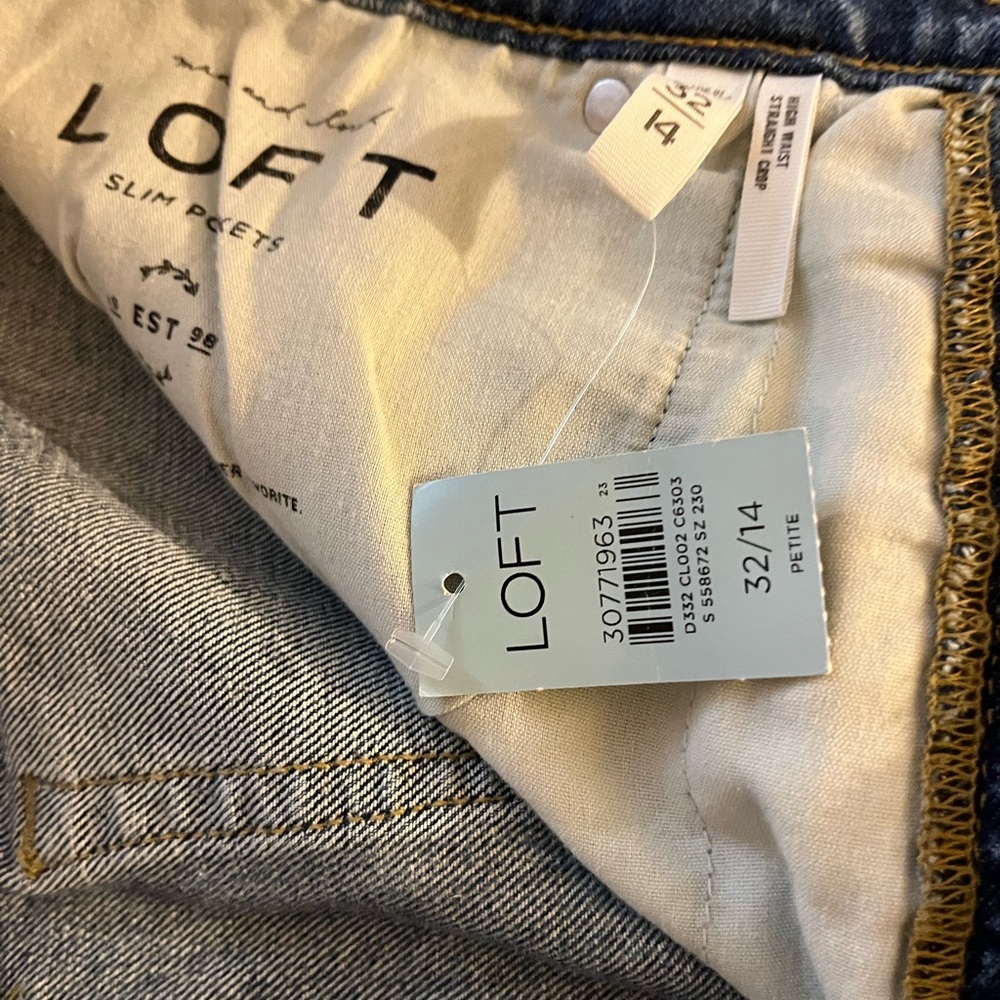 Loft  “Made and Loved” Loft classic distressed blue jeans 32p - Picture 9 of 9